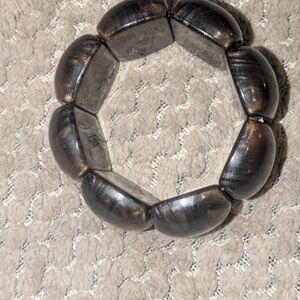 Chunky Black and Brown Bracelet